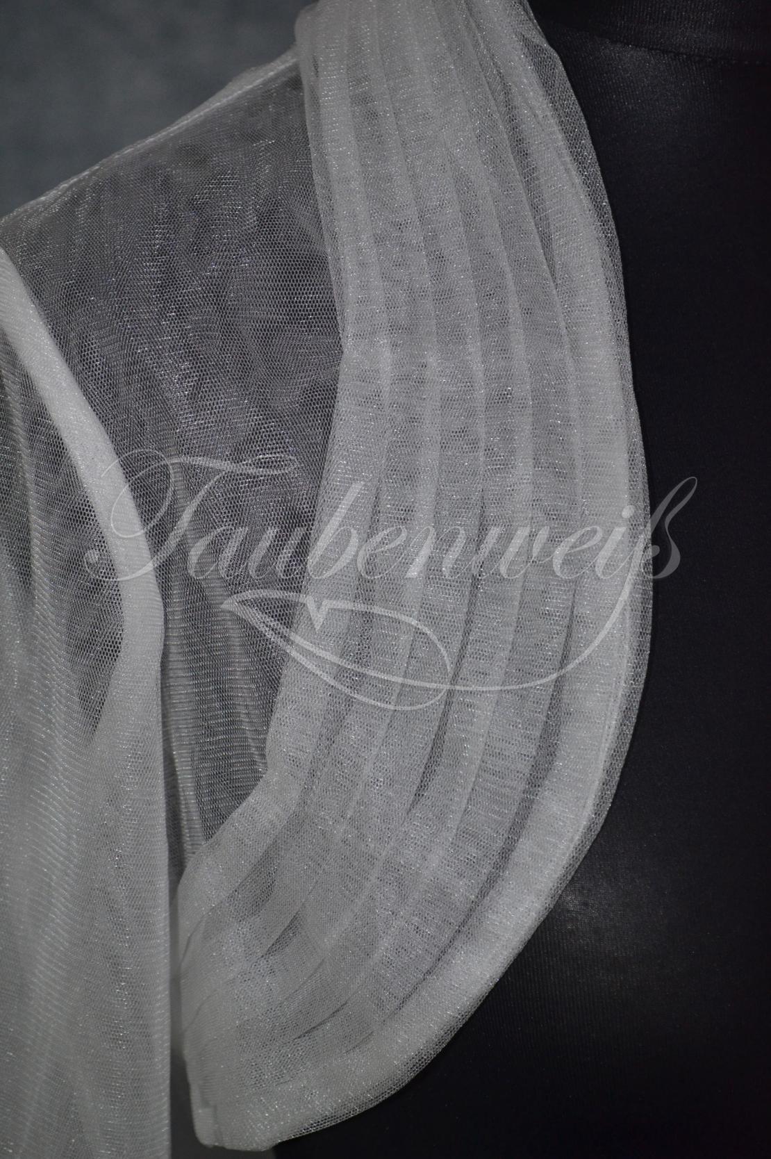 BrautBolero J0002 aus Tüll und Spitze mit 3/4Arm