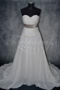Brautkleid B0017 - Brautkleid Chiffon Spitze Herzausschnitt Schnürung Schleppe 1