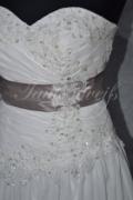 Brautkleid B0017 - Brautkleid Chiffon Spitze Herzausschnitt Schnürung Schleppe 2