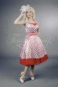 A2015-06 - 50s Abendkleid mit Polka Dots rot weiß 1