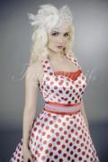 A2015-06 - 50s Abendkleid mit Polka Dots rot weiß 2