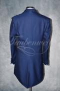 Anzug A0005 - Größe L Bräutigam Gehrock royalblau einreihig Mischgewebe Wolle Polyester 3