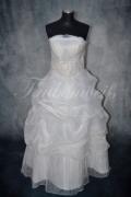 Brautkleid B0028 - Brautkleid A-Linie Organza Spitze ohne Schleppe 1