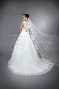 Brautkleid TW0080B - A-Linie Tattoo-Spitze Tüll Organza Spitzenrücken 3
