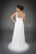 Brautkleid TW0128B - Empire Umstandsbrautkleid Vintage Chiffon Perlen Strandhochzeit 3
