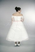 Brautkleid TW0158B - Übergröße Plus XXL Große Größe Tüll Spitze rosa Tee-Länge 3
