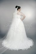 Brautkleid TW0167B - Übergröße Plus XXL Große Größe A-Linie Organza Spitze Bolero 3