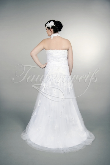 Brautkleid TW0174B - Übergröße Plus XXL Große Größe Tüll Spitze Perlen 3