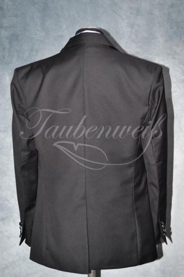 Anzug A0001 - Größe L Bräutigam schwarz 2reihig Mischgewebe Wolle Polyester 6