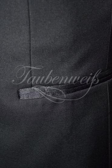 Anzug A0001 - Größe L Bräutigam schwarz 2reihig Mischgewebe Wolle Polyester 5