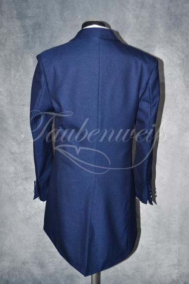 Anzug A0005 - Größe L Bräutigam Gehrock royalblau einreihig Mischgewebe Wolle Polyester 3