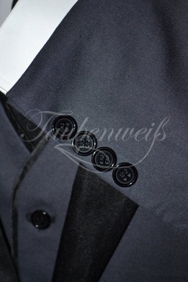 Anzug TW0004AN - Bräutigam dunkelblau einreihig Mischgewebe Wolle Polyester 5