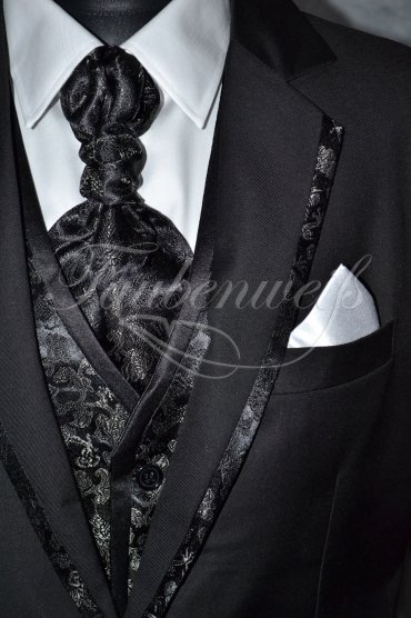 Anzug TW0005AN - Bräutigam dunkelblau einreihig Mischgewebe Wolle Polyester 3