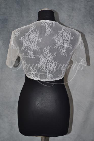 Braut-Bolero J0001 - Braut-Bolero aus Spitze mit Kurzarm 3