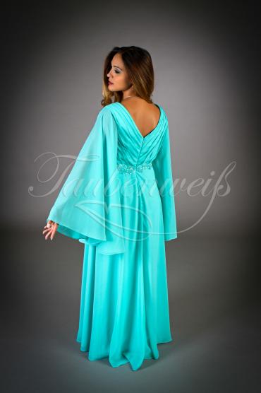 A2017-EM03 - Brautjungfernkleid Brautmutter lang Trompetenärmel 3