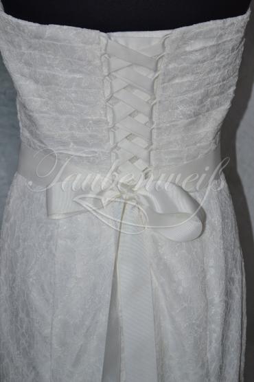 Brautkleid B0001 - Brautkleid Meerjungfrau Spitze Glitzerband Schleppe Schnürung 6