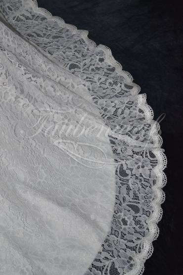 Brautkleid B0001 - Brautkleid Meerjungfrau Spitze Glitzerband Schleppe Schnürung 7