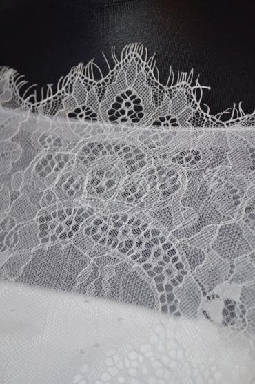 Brautkleid Nr. 26 - Brautkleid Nr. 26 A-Linie Tüll Spitze Schleppe Knöpfe große Größe 3