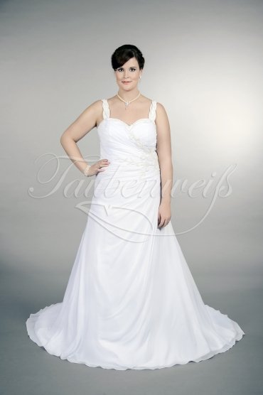 Brautkleid TW0170B - Übergröße Plus XXL Große Größe A-Linie Chiffon Perlen Träger