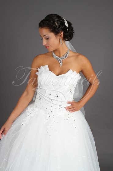 Brautkleid TW0175B - Prinzessin Tüll Glitzer Spitze Falten ohne Schleppe 2
