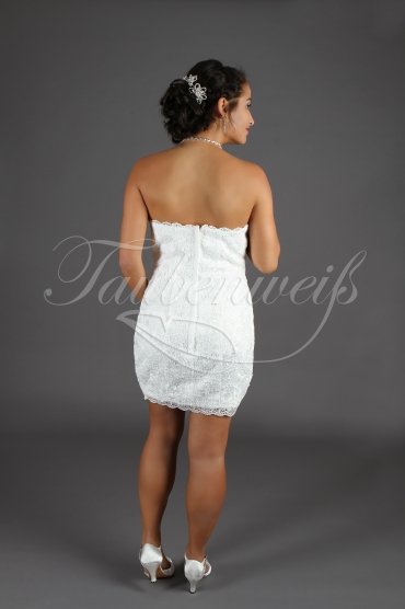 Brautkleid TW0204B - Vokuhila Tüll Spitze Standesamt abnehmbarer Rock 7