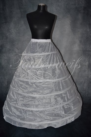 Reifrock R0006 - Reifrock Petticoat 6 Reifen Hard Tüll einstellbarer Bund Prinzessin