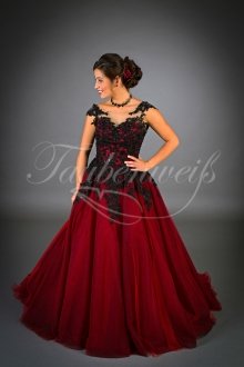 Brautkleid TW0052B - Brautkleid TW0052B A-Linie rot schwarz Tüll Spitze Perlen Schleppe temperamentvoll Brautkleid TW0052B - Brautkleid TW0052B A-Linie rot schwarz Tüll Spitze Perlen Schleppe temperamentvoll