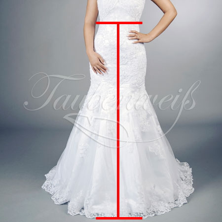 Taille bis Saum Taille bis Saum